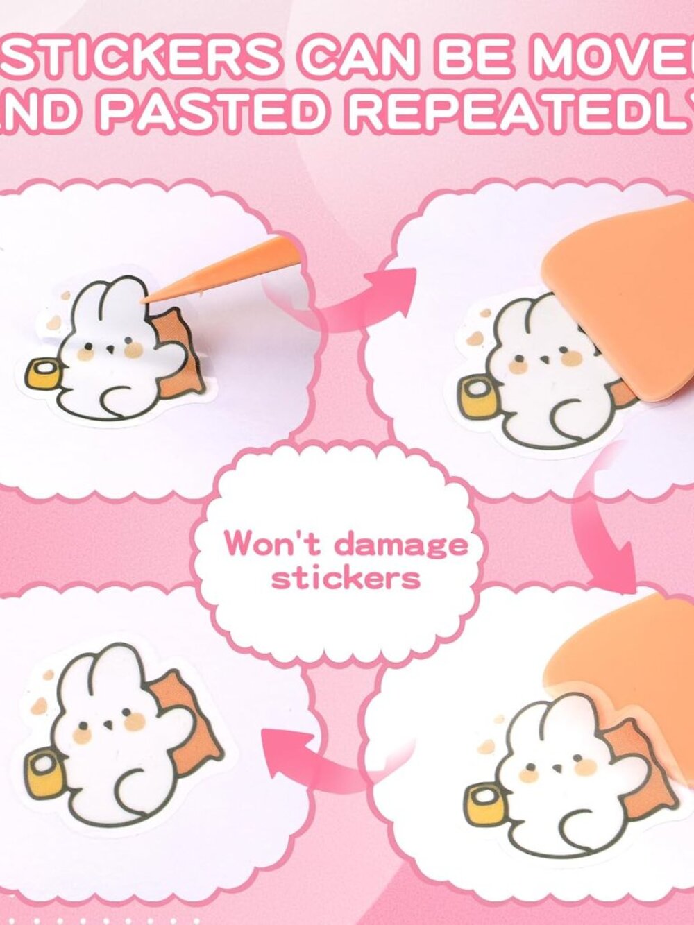 Reusable Sticker Book,Sticker Collecting Book,A5 Sticker Collecting Album - Picture 4 of 7
